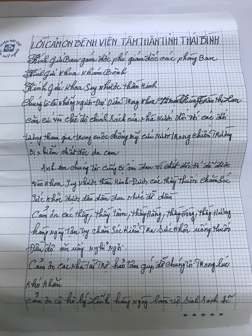 Những lá thư gửi các y bác sĩ